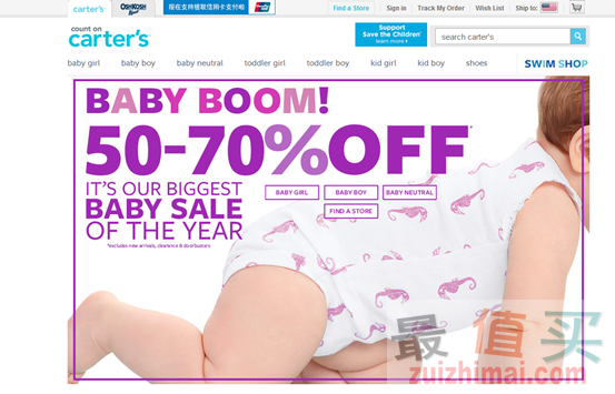 Carters：女宝宝精选服饰等低至3折+满额外8折-图片1