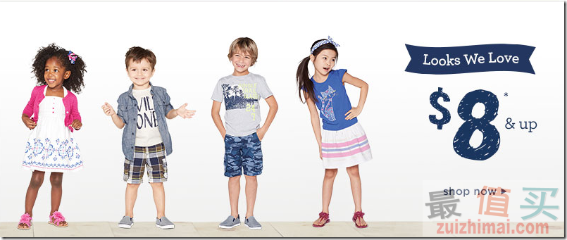 GYMBOREE美国官网5月优惠码 纪念日促销 正价商品额外5折/促销商品额外6折