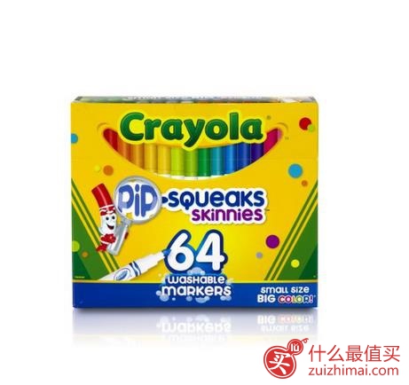 美亚单品推荐:Crayola 绘儿乐 64色 可水洗马克笔 $8.5（约54元） 可直邮