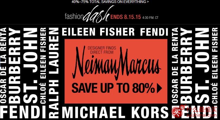 LastCall by Neiman Marcus8月优惠码 现有Burberry，Fendi等大牌服饰、鞋履、墨镜等低至2折起