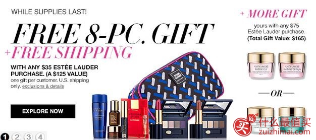 macys梅西官网9月优惠 雅诗兰黛产品满$35送8件套大礼包