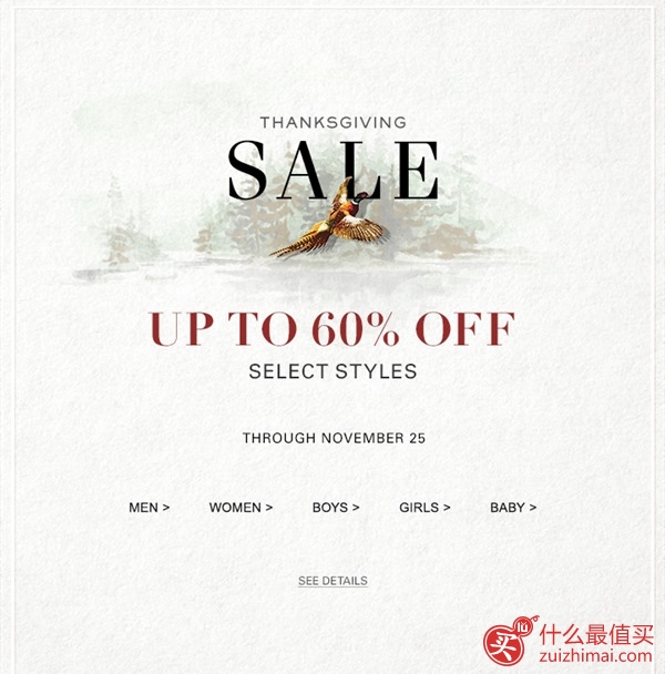 Ralph Lauren拉夫劳伦官网11月优惠码 精选商品低至4折热卖 无门槛免邮