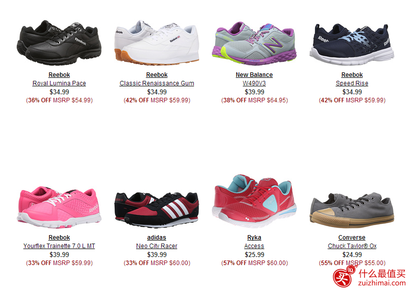 6PM官网2月优惠码 精选Reebok、Adidas等品牌运动鞋履专场热卖 .99封顶
