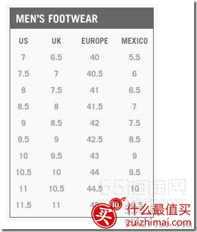 凯尼斯&middot;柯尔 Kenneth Cole尺码对照表，Kenneth Cole衣服、Kenneth Cole鞋子尺码对照表-图片15