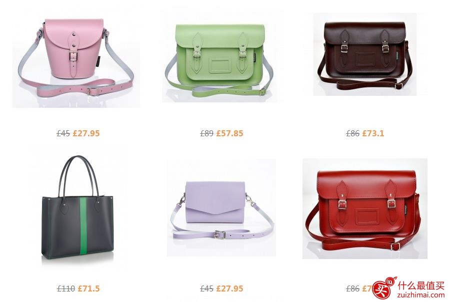 Unineed官网五周年店庆 英国 Zatchels 剑桥包额外6.5折 27.95英镑起