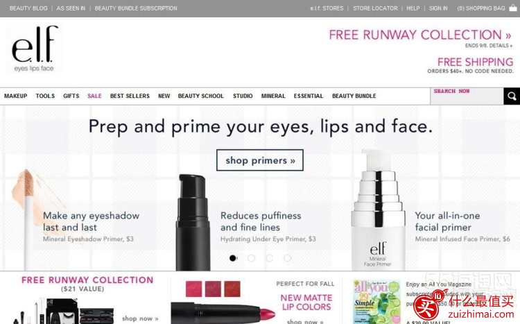 elf官网海淘 Cosmetics海淘攻略 美国彩妆网站-图片1