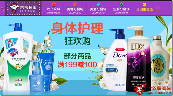 京东优惠券 洗护用品满199-100