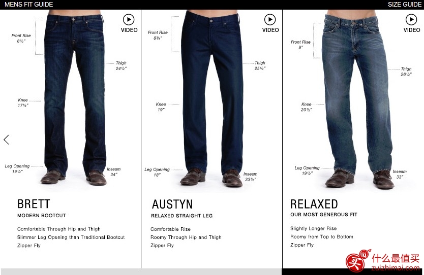 7 for all mankind 尺码 7forallmankind尺码对照表 男女-图片8