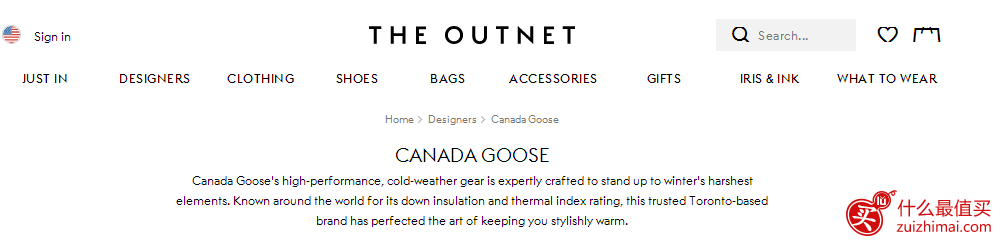 the outnet优惠码2017 Canada Goose羽绒服7折热卖
