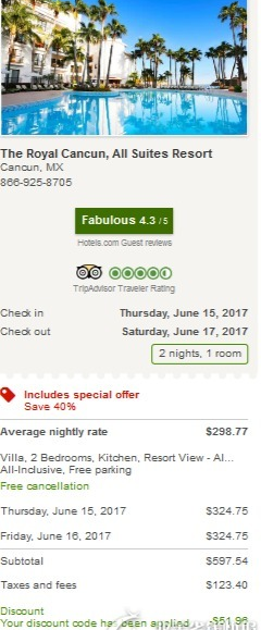 Hotels 优惠码2017:低至5折+额外9.2折 限时酒店特卖