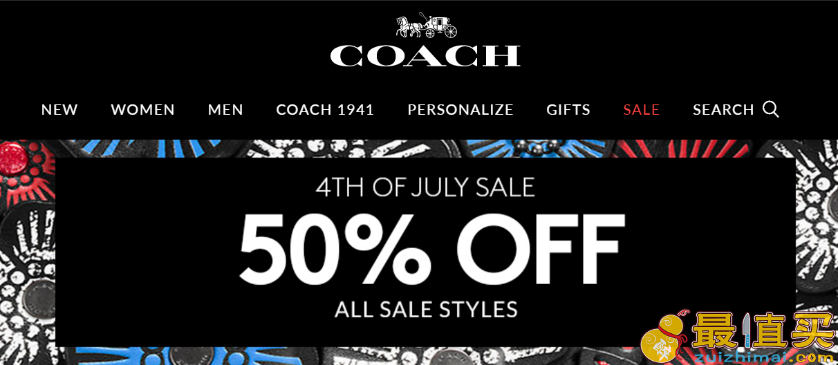 coach美国官网优惠码2017 活动区全部5折优惠