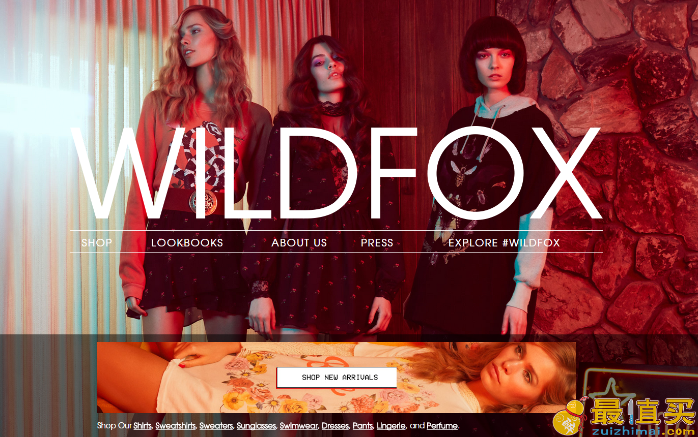 Wildfox官网海淘攻略：释放随意不羁、野性和性感的你-图片1