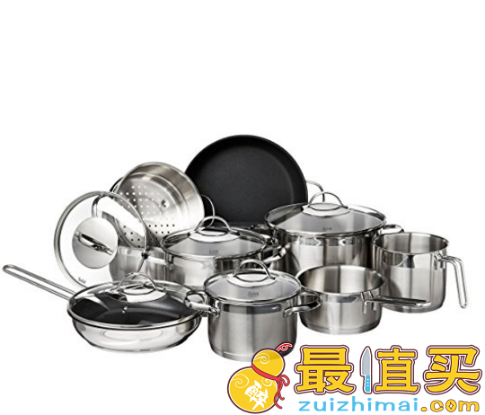 WMF福腾宝 锅具组合14件套 Prime会员到手约￥1202.81
