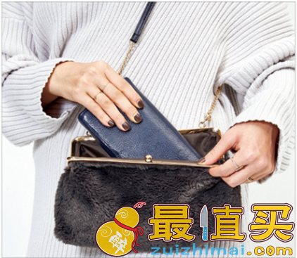 开售：SPRiNG杂志2月刊 随刊附赠 KBF 高级感 毛绒链条包 特价890日元+28积分+支持直邮-图片2