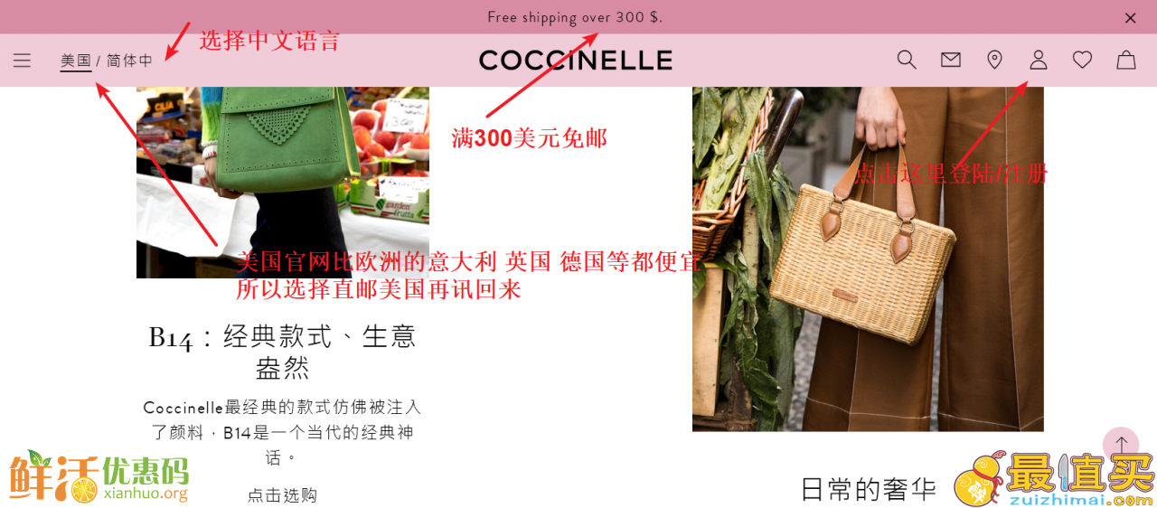 coccinelle优惠码2018 coccinelle官网6折优惠-图片3
