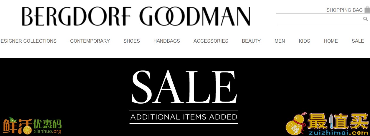 bergdorf goodman优惠码2018 BG特价区服饰 包包 鞋子等低至6折