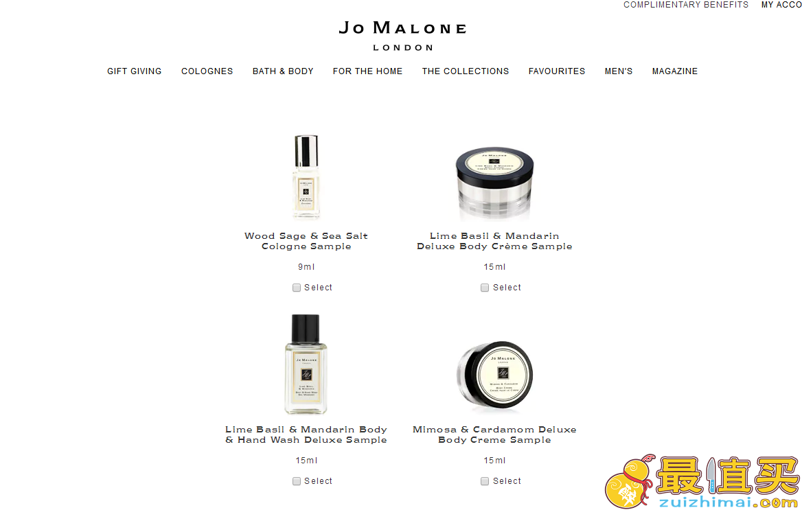 Jo Malone优惠码2018-Jo Malone祖马龙美国官网满额自选最低3个香水9ml 叠加折扣码