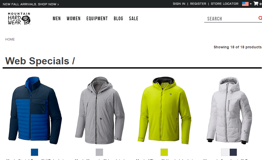 MOUNTAIN HARDWEAR优惠码2018 精选户外鞋服低至35折促销美境免邮