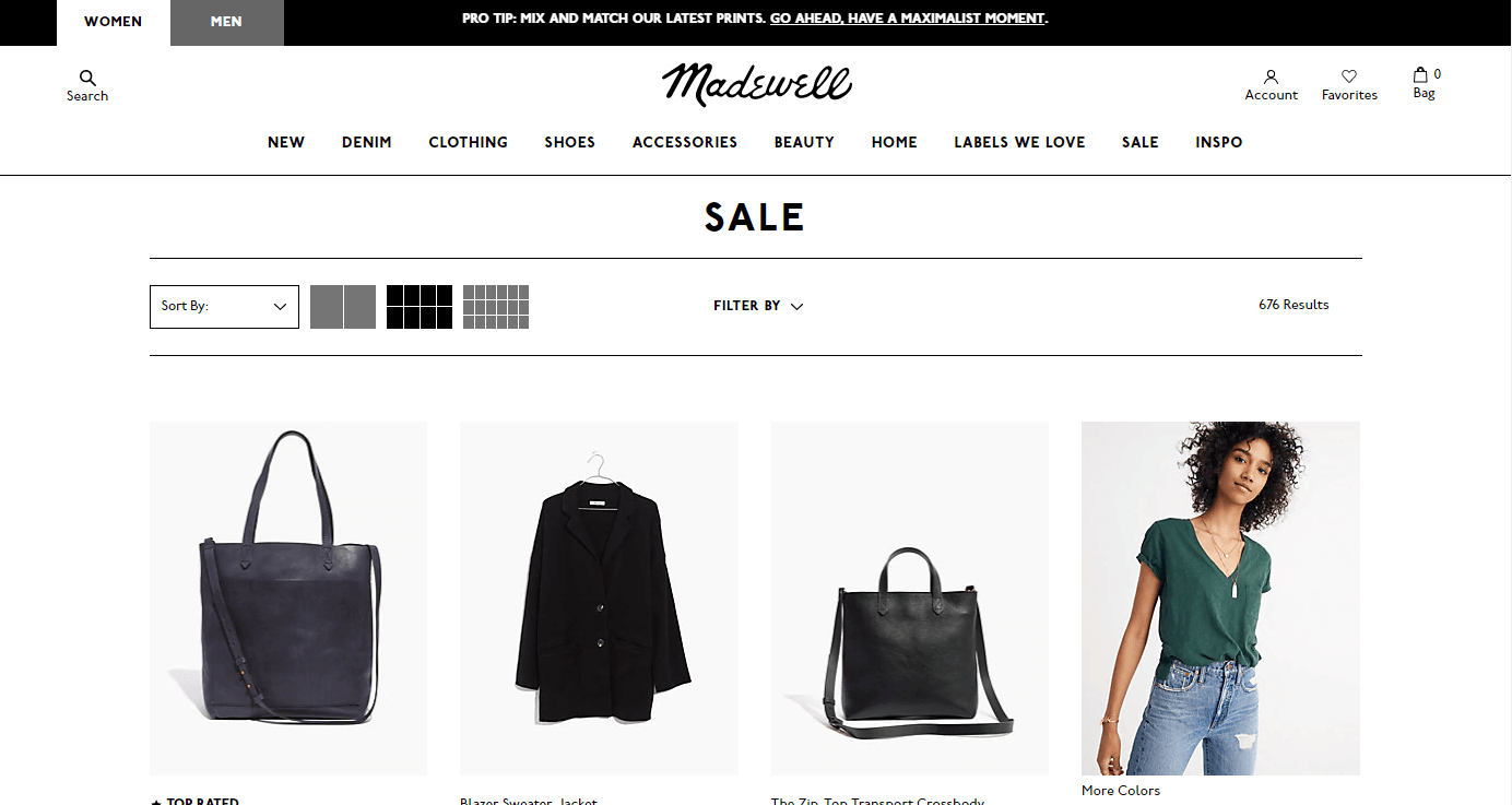 Madewell优惠码2018 现精选折扣区服装配饰低至3折 额外8.5折促销会员免邮
