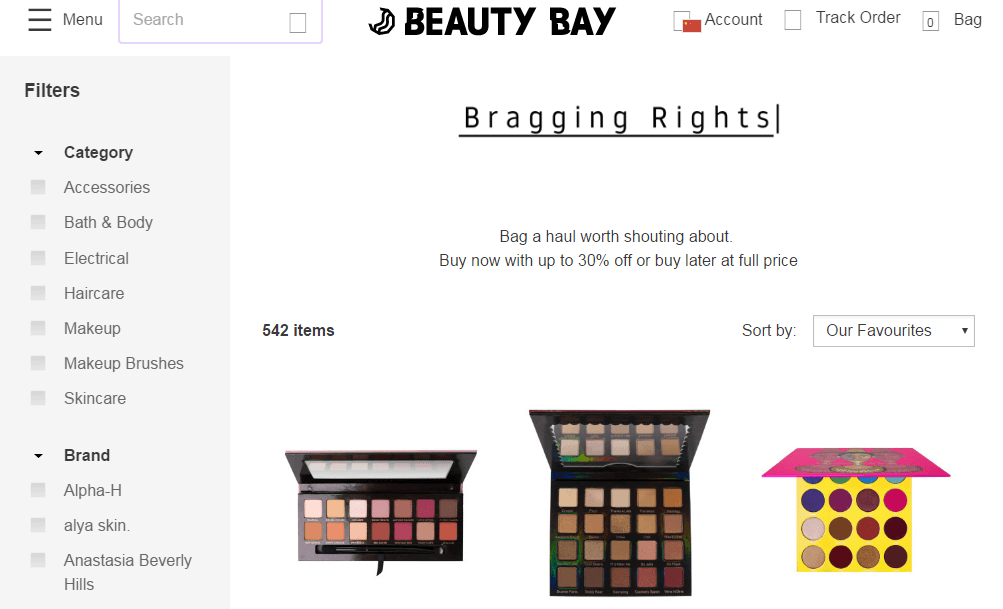 Beauty Bay折扣码20 精选the ordinary，paul& joe，ZOEVA 等等 低至7折 满直邮中国