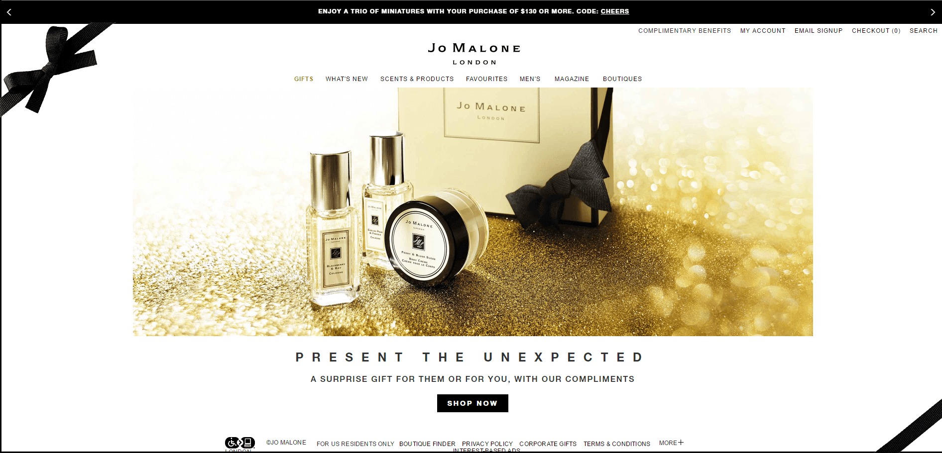 Jo Malone祖马龙优惠码2018 黑五全场满$130送价值$45的3件套组满$150加赠黑石榴圣诞挂件
