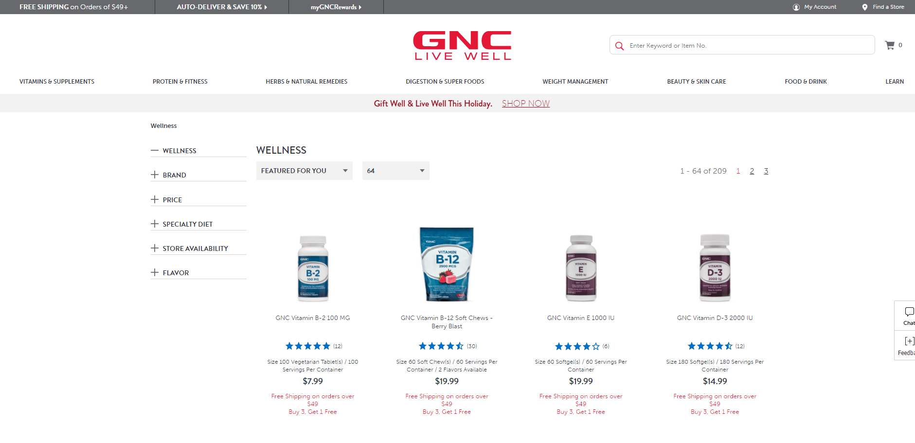 GNC健安喜优惠码2018 精保健品买1送1+无门槛8.5折多款低价