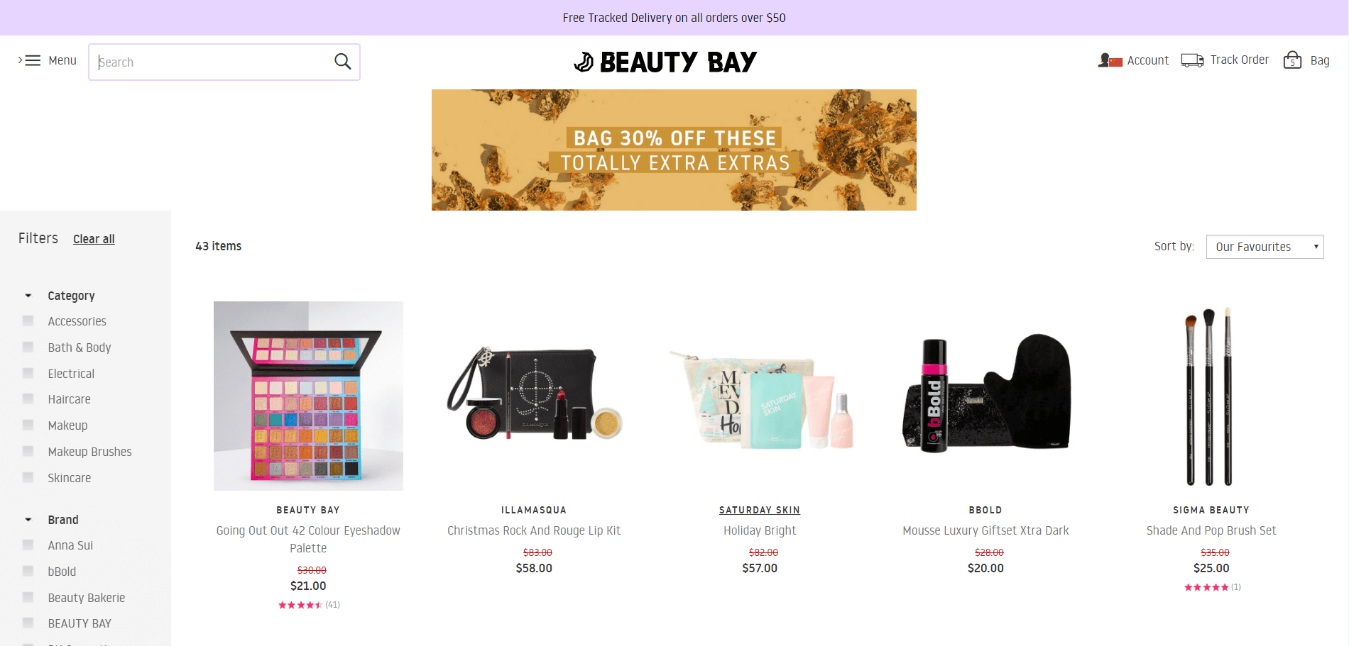 Beauty Bay折扣码2018 精选美妆护肤产品低至7折满￥440免费直邮