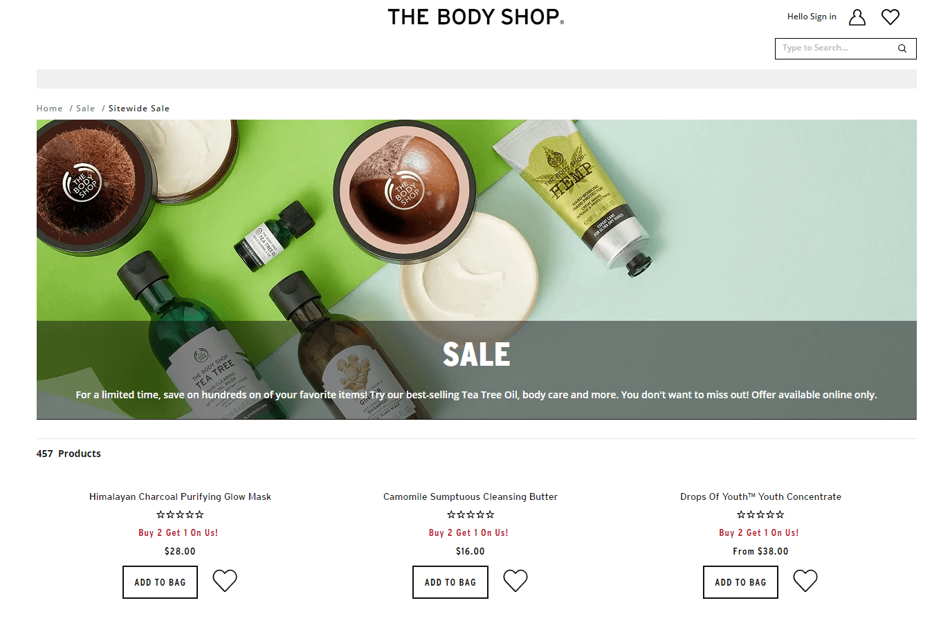 The Body Shop优惠码2026 美体小铺新春买三免一促销教你
