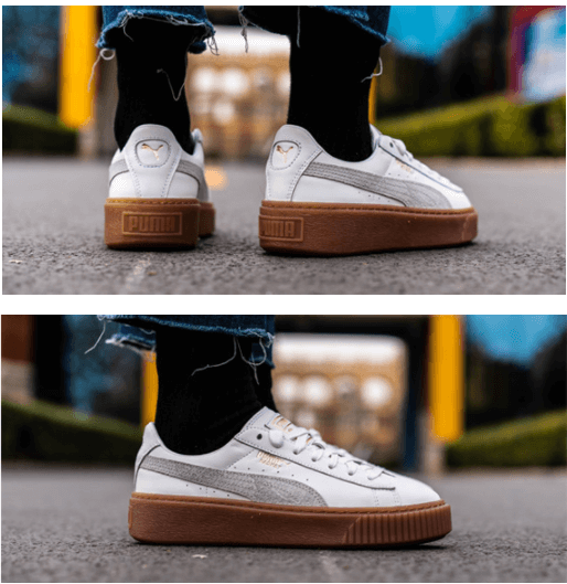 PUMA彪马Basket Platform Euphoria Gum女款休闲运动鞋 白色Prime会员到手新低￥157.65 限10码！支持支付宝 直邮国内-图片1