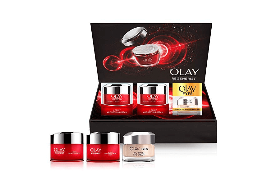 Olay 新生塑颜大红瓶礼盒套装日霜晚霜眼霜 超值套装价含税包邮¥240 支持支付宝付款
