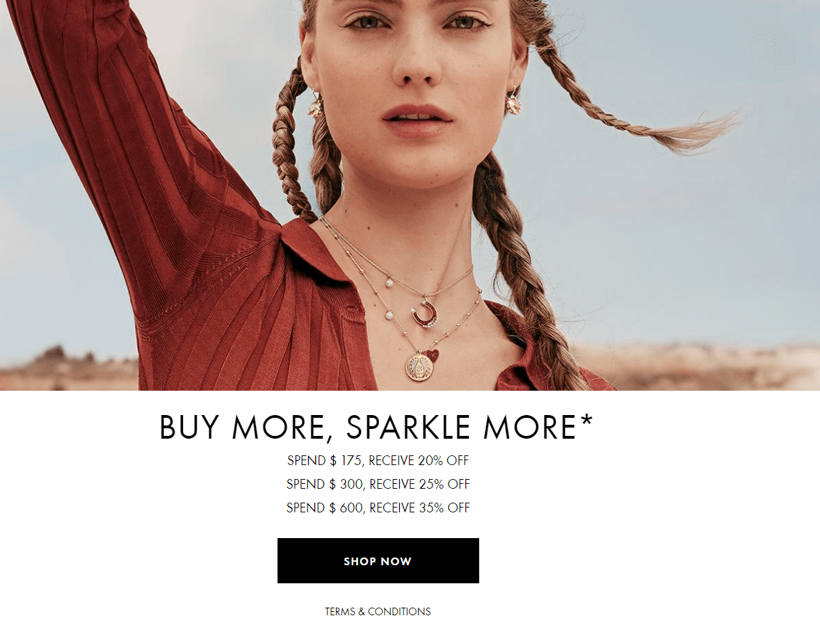 Swarovski优惠码2026 施华诺世奇美国官网 全场首饰热卖低至6.5折+满额送独家耳钉 新款天鹅也参加