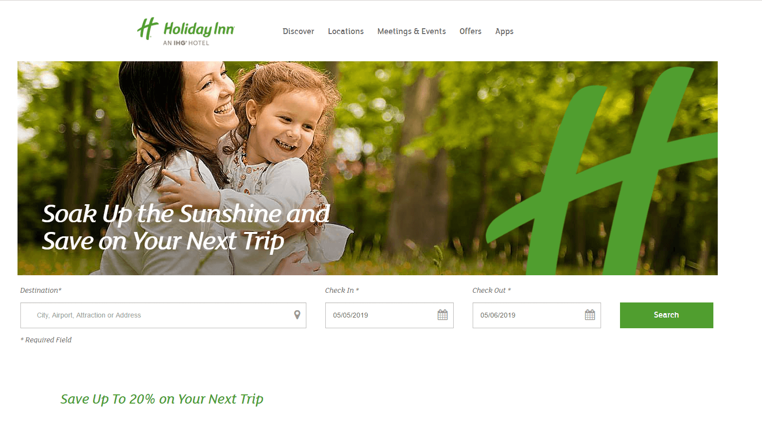 Holiday Inn优惠码2026 洲际酒店旗下 Holiday Inn 品牌连锁酒店 早鸟预定享8折优惠 儿童入住免费