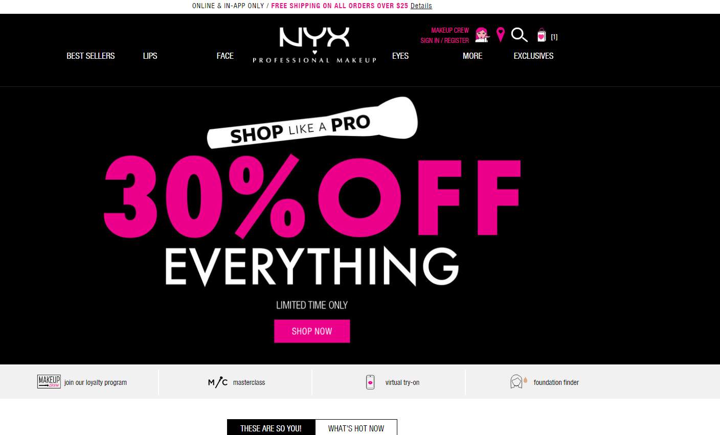 NYX优惠码2026 NYX cosmetics美国官网全场美妆额外7折促销折后区也参加-图片1
