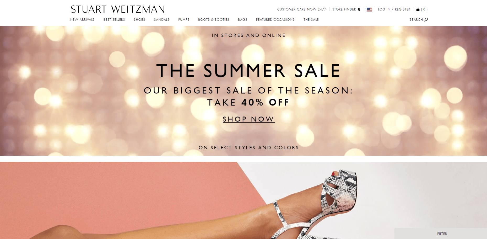 Stuart Weitzman优惠码2026 现有全场鞋履6折促销美国免邮