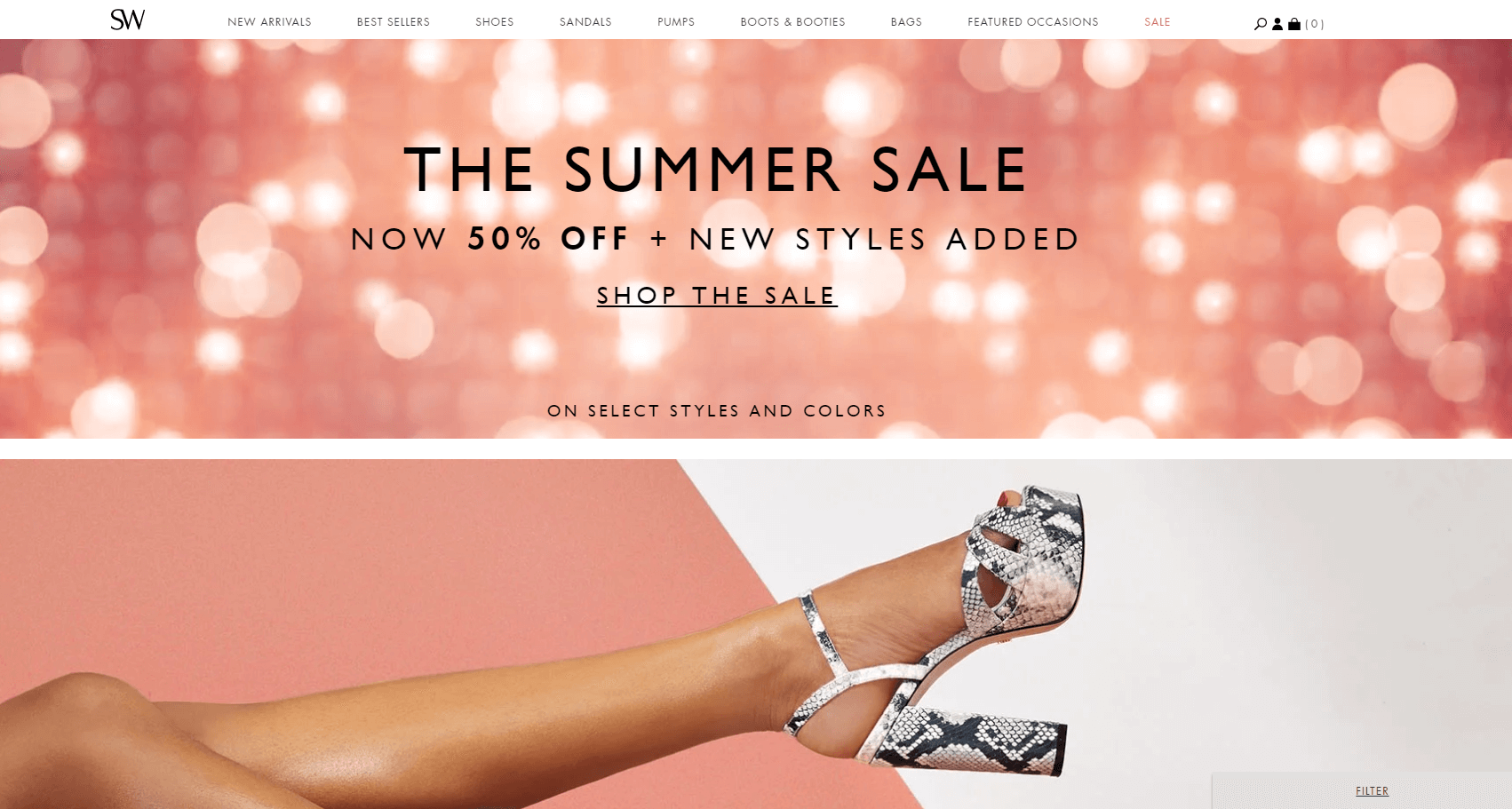 Stuart Weitzman优惠码2026 夏日大促精选鞋履5折促销多款上新