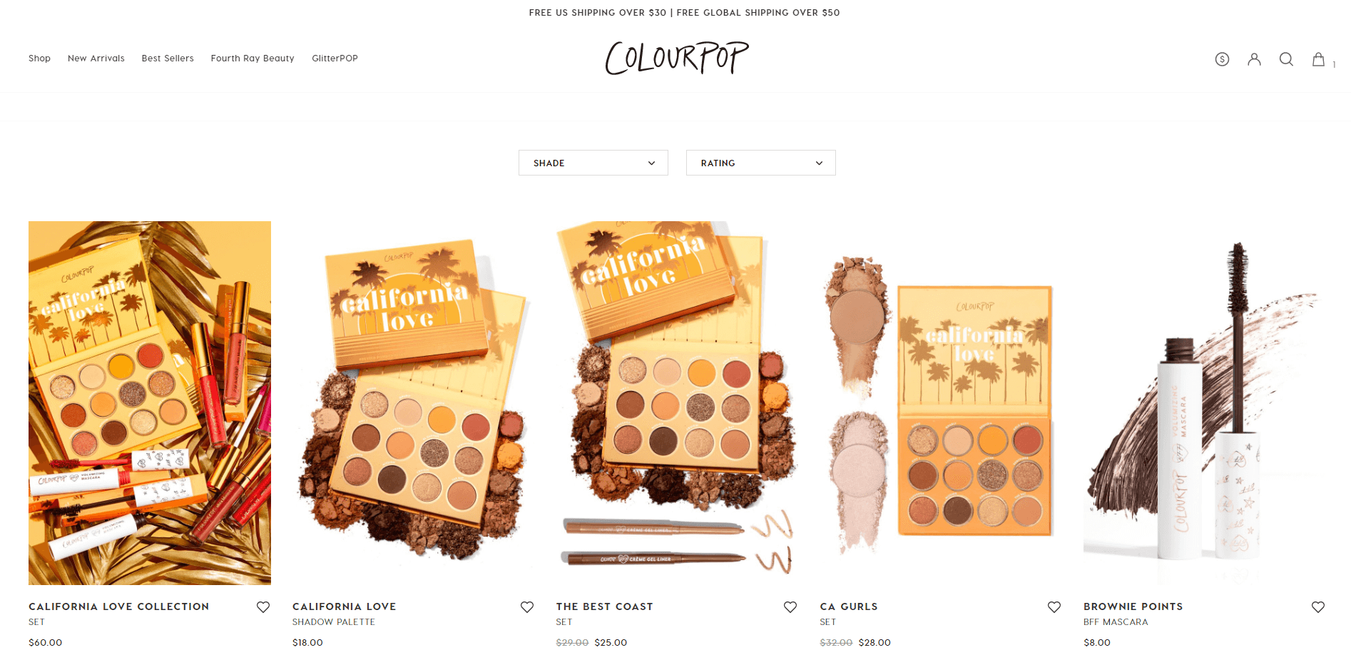 ColourPop优惠码2026 卡拉泡泡美国官网上架2019年新品夏季系列彩妆售价起