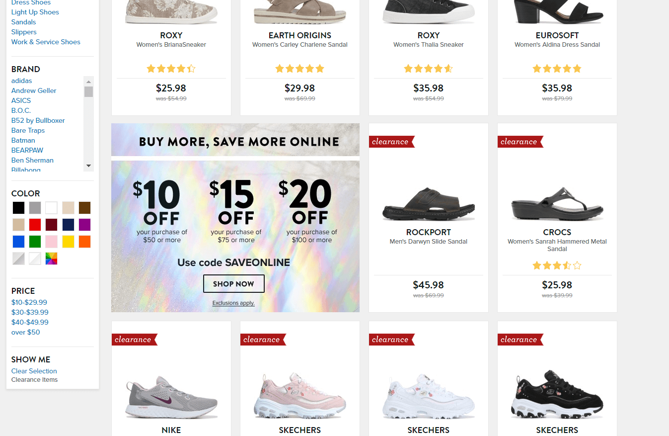 Famous Footwear优惠码2026 现有满额最高立减促销会员免邮