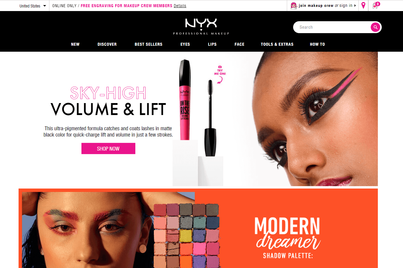 NYX cosmetics优惠码2026 全场正价美妆无门槛8折促销再来满额免邮