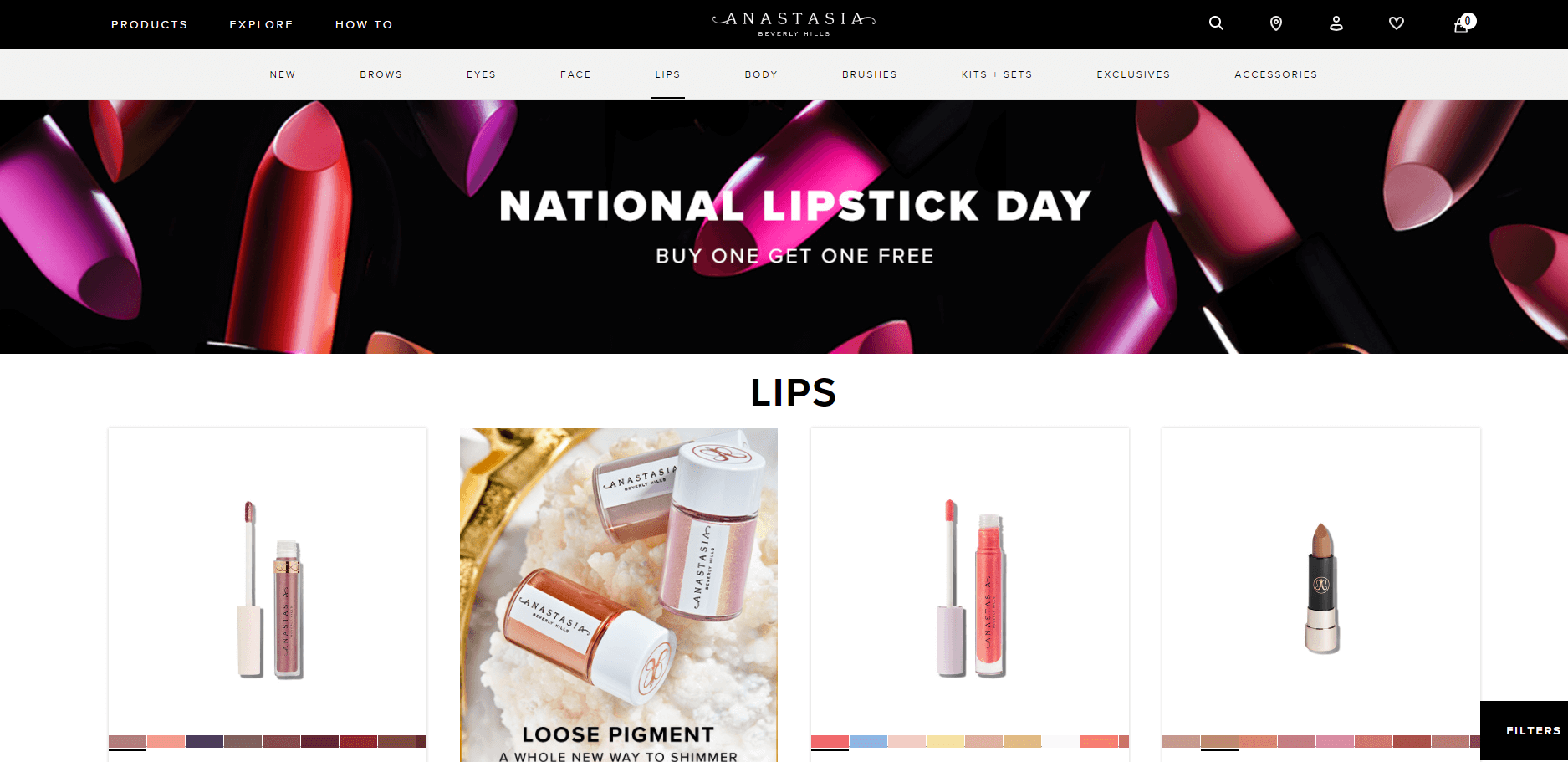 Anastasia Beverly Hills优惠码2026 国际口红日全场唇部彩妆买一送一满额免邮