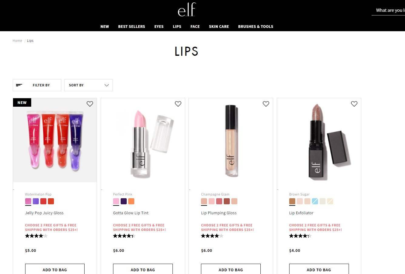 ELF Cosmetics优惠码2026 国际口红日有精选唇膏买一送一限时一天
