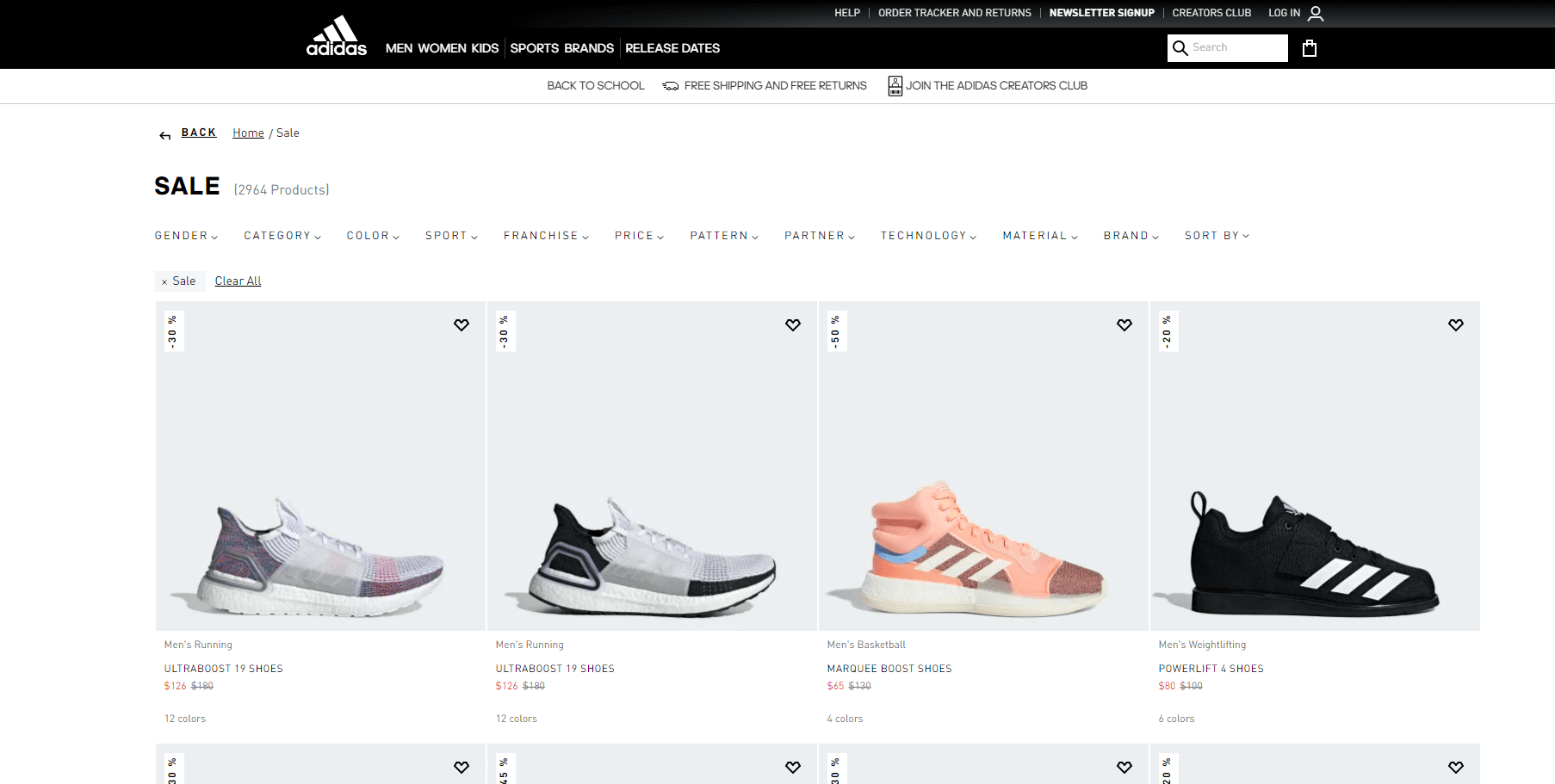 adidas优惠码2026 阿迪达斯官网特价区运动服饰、鞋履上新 低至5折+无门槛包邮