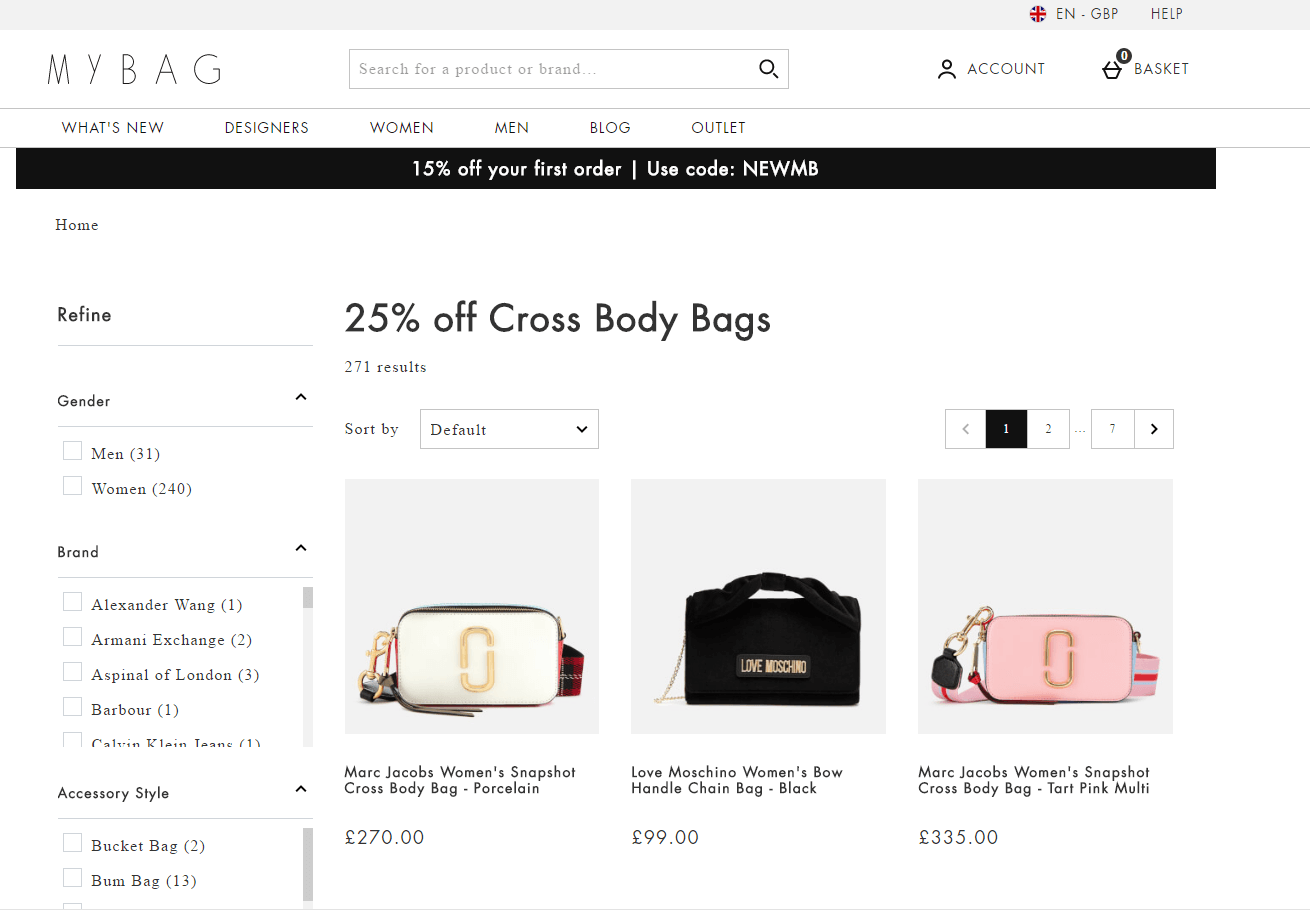 Mybag折扣码2026 现有精选Furla、Marc Jacobs等包包配饰7.5折促销限时税补 直邮国内