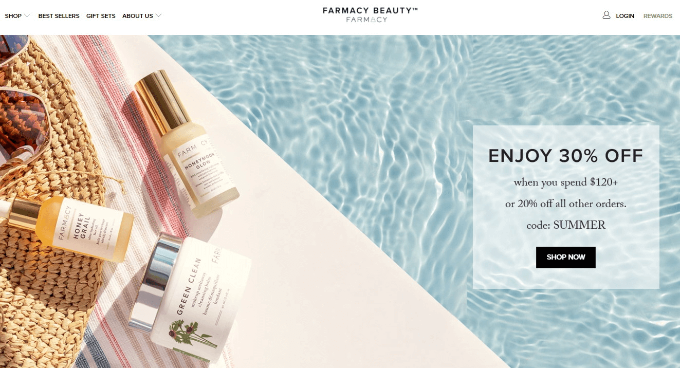 Farmacy Beauty优惠码2026 全场护肤品最高满0享7折促销满额免邮