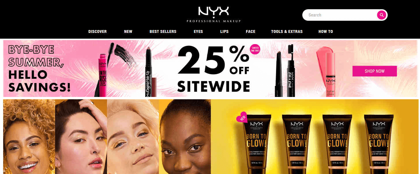 NYX cosmetics优惠码2026 全场妆无门槛75折闪促折扣产品不参加
