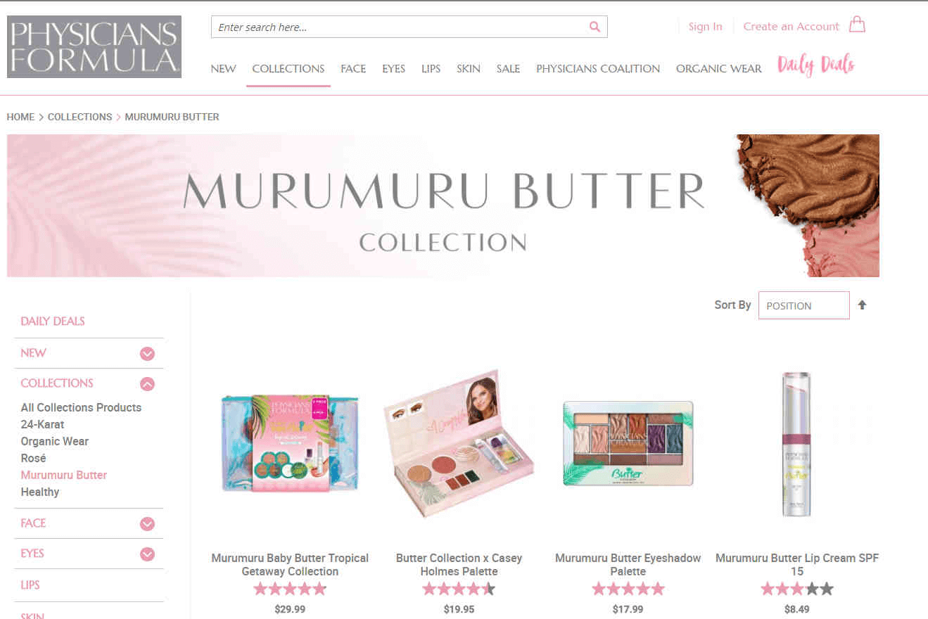 Physicians Formula优惠码2026 精选MURUMURU BUTTER系列彩妆75折促销美国境内满额免邮