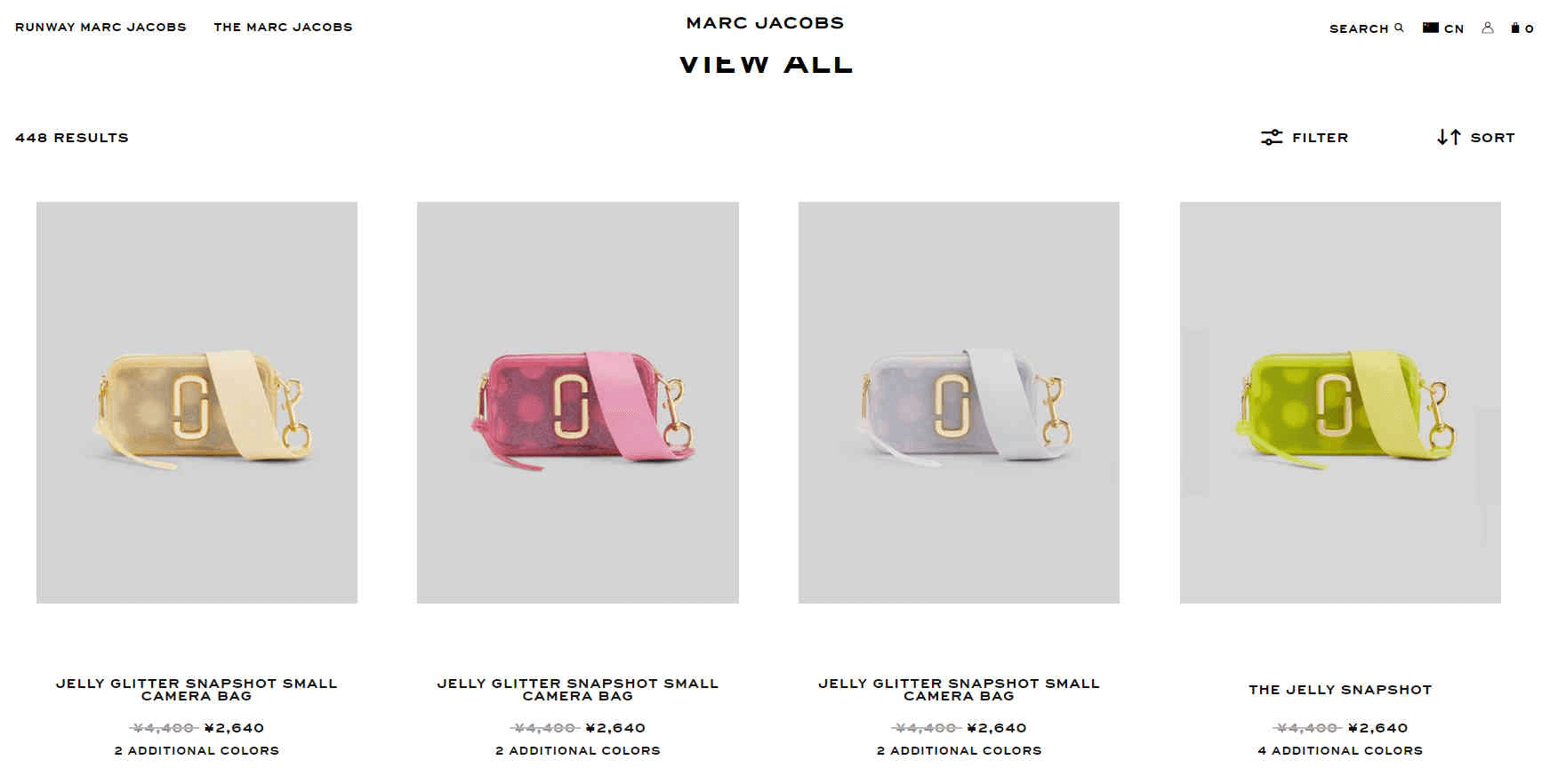 Marc Jacobs优惠码2026 精选包袋、配饰等6折促销包含相机包
