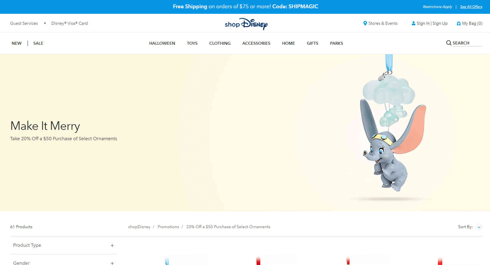shopDisney优惠码2026 现有精选多款装饰品周边满享8折促销满额免邮