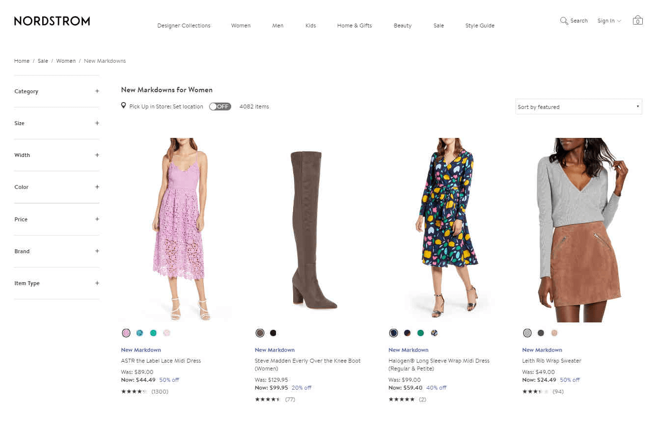 Nordstrom优惠码2026 时尚折扣区上新低至3折