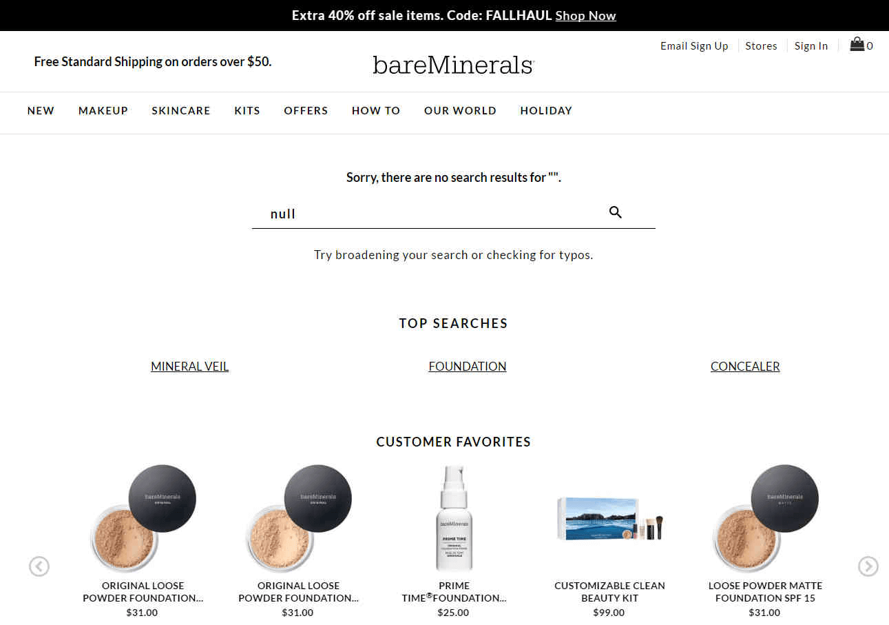 Bareminerals优惠码2026 折扣区产品额外6折促销满额免邮