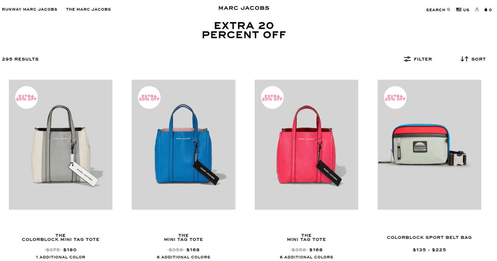 Marc Jacobs优惠码2026 精选包袋、配饰等6折+额外8折促销满额免邮